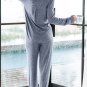 Fashion new sexy ladies single-breasted long-sleeved loose pajamas