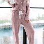 Fashion new sexy ladies single-breasted long-sleeved loose pajamas