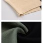 Fashion women's new product contrast stitching high neck simple pullover sweater
