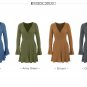 Women's new product V-neck sexy knitted dress