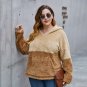 Oversized women's autumn and winter warmth and thick hooded sweater