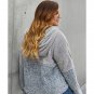 Oversized women's autumn and winter warmth and thick hooded sweater