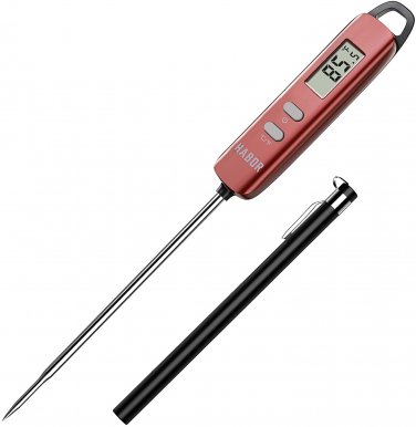 Habor 022 Digital Cooking Thermometer with Super Long Probe for BBQ Grill Oil Milk Temperature