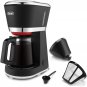 Gevi 5 Cup Coffee Maker with Auto Shut-Off, One-Touch Small Drip, Glass Carafe
