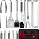 Anpro Grilling Accessories BBQ Tool Set, 21pc Stainless Steel Grill Kit with Case