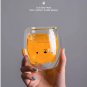 Cute Cup Glasses Double Wall Insulated Glasses Espresso Mug, Coffee Cup, Tea Cup, Milk Cup