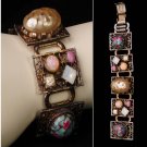 30s Big Bookchain Pearl Bracelet Vintage Victorian Revival