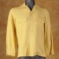1940s Gold Moygashel Linen LS Shirt Loop S 32 Vintage