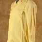 1940s Gold Moygashel Linen LS Shirt Loop S 32 Vintage