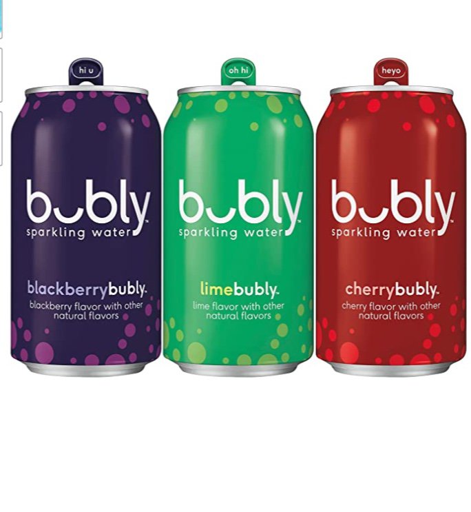 bubly Sparkling Water, Lime Yours Variety Pack, 12 fl oz Cans (18 Pack)