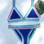 Blue Bikini Set -- Swimsuit | Handmade Brazilian Crochet Bikini - Gift Boho Womens Swimsuit