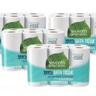 Seventh Generation Toilet Paper, Bath Tissue, 100% Recycled Paper, 12 Rolls (Pack of 4)