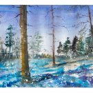 ORIGINAL WATERCOLOR: Winter Day v1