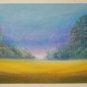 Pastel landscape, original pastel painting, wall art, landscape