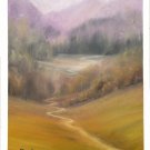 Pastel landscape,  original pastel painting, wall art, landscape