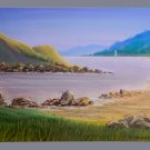 Pastel landscape,  original pastel painting, wall art, landscape