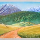 Pastel landscape,  original pastel painting, wall art, landscape