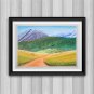 Pastel landscape, original pastel painting, wall art, landscape
