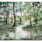 ORIGINAL WATERCOLOR : Summer Coolness