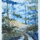 ORIGINAL WATERCOLOR: Trail. Original Watercolor Painting, Watercolors, Wall Art