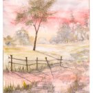 ORIGINAL WATERCOLOR: Melancholia l. Watercolor Landscape, Tree, Original Watercolor Painti