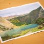 Pastel drawing. Alpine Landscape. Bavarian Mountains. Pastel Landscape,