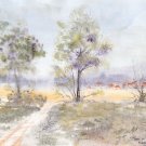 ORIGINAL WATERCOLOR : Summer Landscape