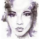 ORIGINAL WATERCOLOR PAINTING: Abstract Watercolour women's portraits series.