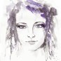 ORIGINAL WATERCOLOR PAINTING: Abstract Watercolour women's portraits series.