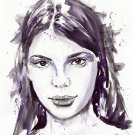 ORIGINAL WATERCOLOR PAINTING: Abstract Watercolour women's portraits series.