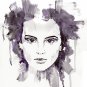 ORIGINAL WATERCOLOR PAINTING: Abstract Watercolour women's portraits series.
