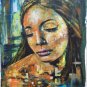ORIGINAL ACRYLIC PAINTING: Abstract women's portraits
