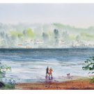 ORIGINAL WATERCOLOR : Happy Days