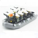Custom US City Fireman Minifigures New York Firefighter Speed Boat Squad