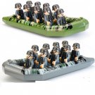 2Pack WW2 Normandy Landing German Army Speed Boat Soldiers