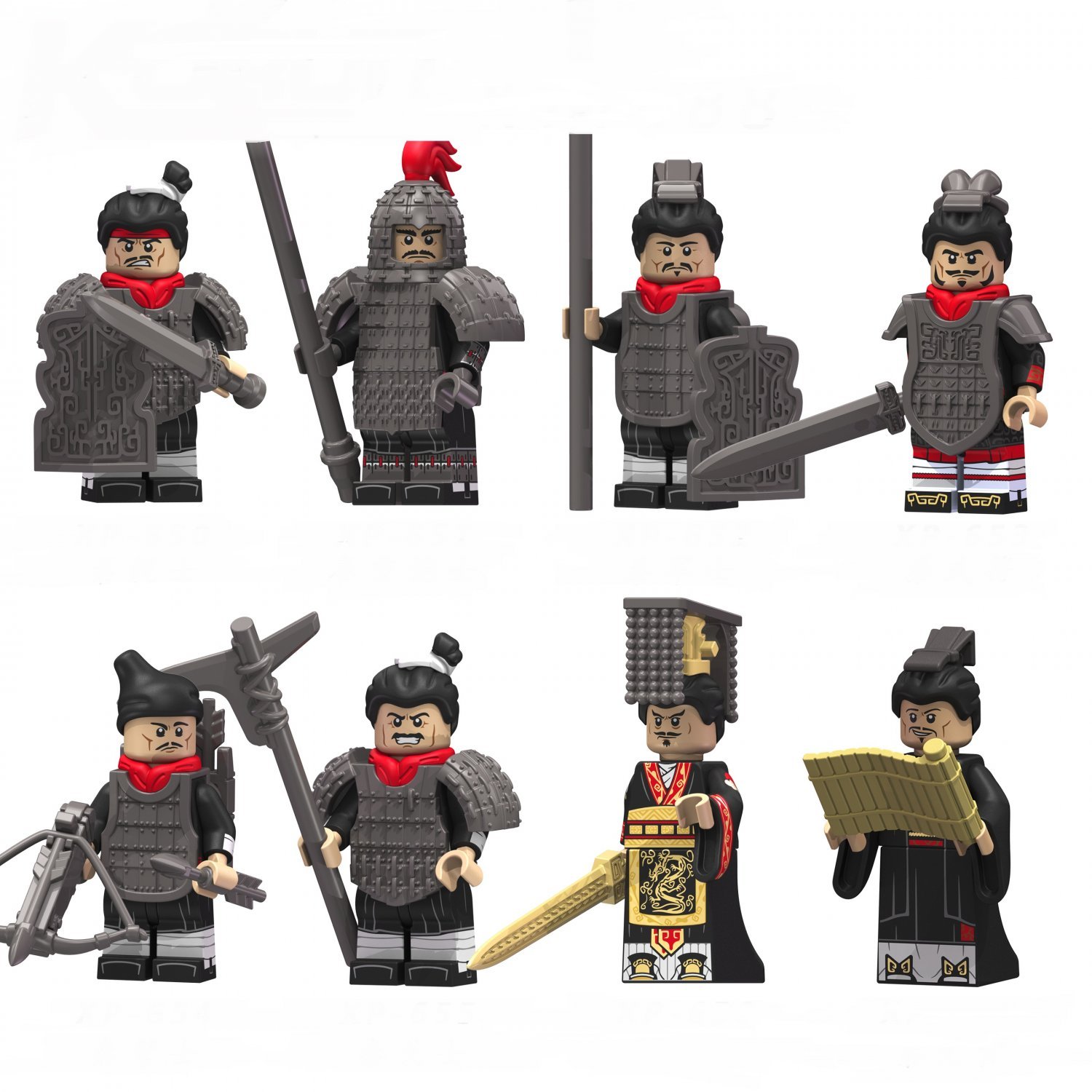 New Emperor Qin Terra Cotta  Army Minifigures