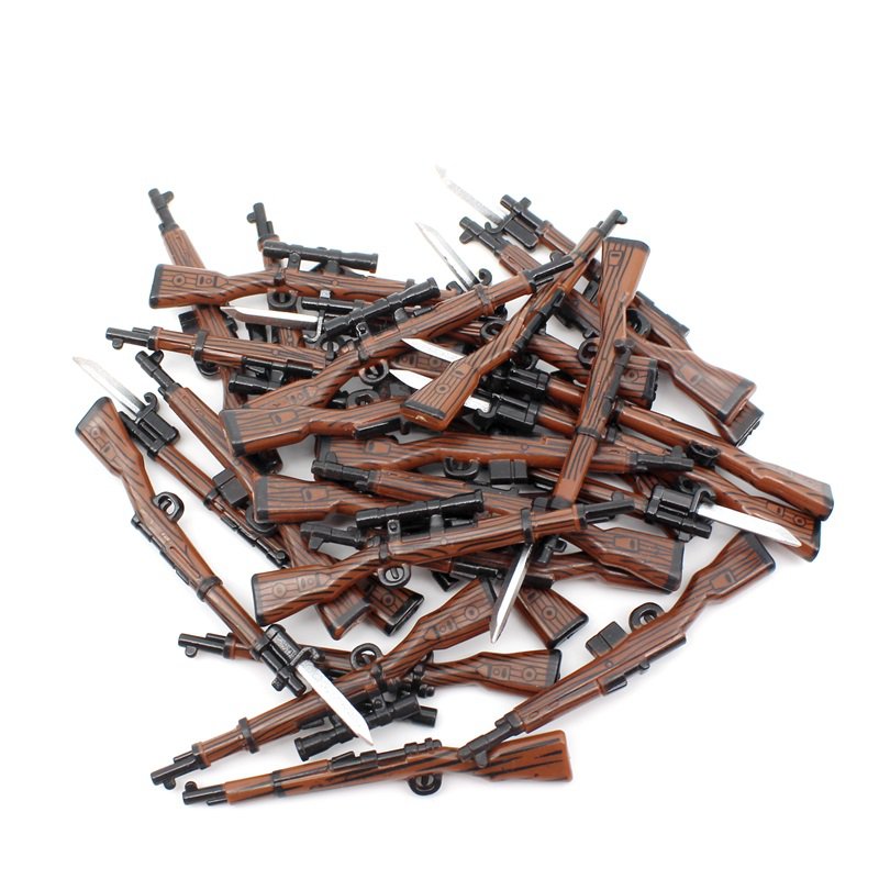 20pcs WW2 Army Soldiers Rifle Guns for American German British Japanese Soldiers
