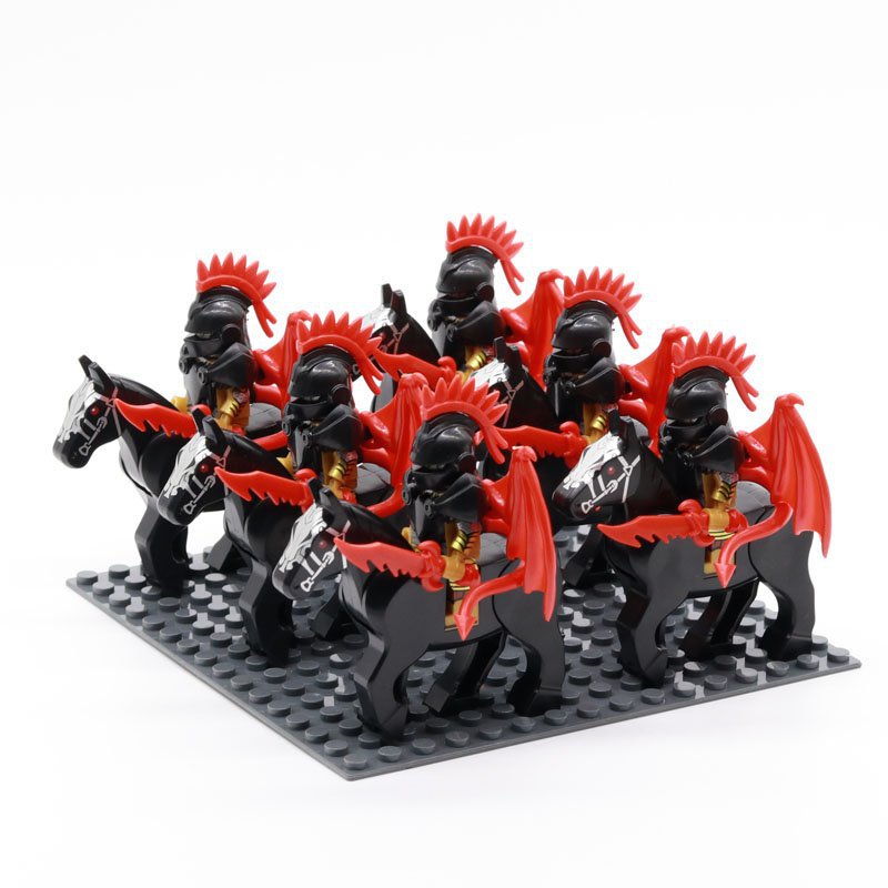Medieval Roman Red Dragon Knights Calvary Army