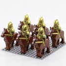 6pcs Medieval Knights Calvary Army Soldiers