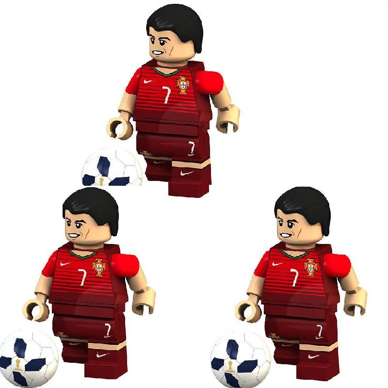 3pcs C Cristiano Minifigures
