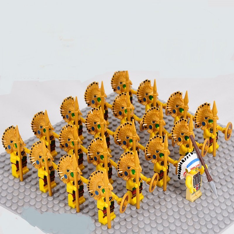 21pcs American Civil War Indiana Chief Soldiers Army Minifigures