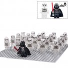 21pcs Transparent Stormtroops Darth Vader Minifigures Lego Compatible Star Wars Set