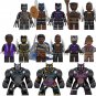 14pcs Big small Black Panther Minifigures Compatible Lego Black Panther 2 Set