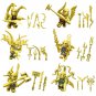 6pcs Golden Ninjago Minifigures Compatible Lego Toy