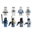 Mandalorians Bounty Hunter Jango Fett Trooper Minifigures Fit Lego Star Wars Sets