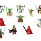 Yoda Chewbacca General Grievous Minifigures Compatible Lego Jedi Knight Set