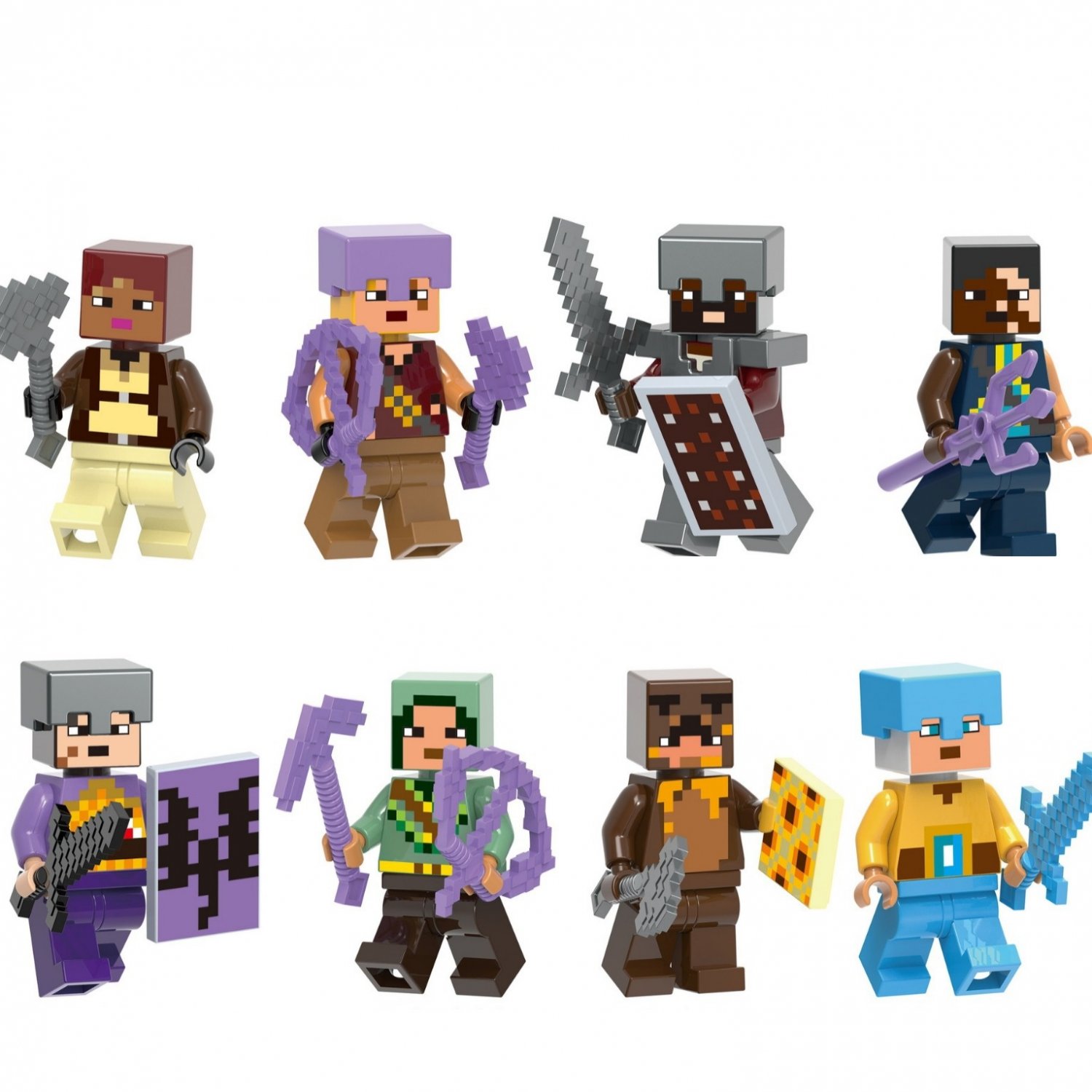 Jungle explorer Dragon Archer Guard Soldier Minifigures Compatible Lego Minecraft Sets