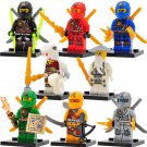Wu Zane Kai Jay Cole Minifigures Lego Compatible Ninjago Rise of the Python Tribe Set