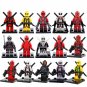 15pcs Deadpool Minifigures Compatible Lego New Mutants Sets
