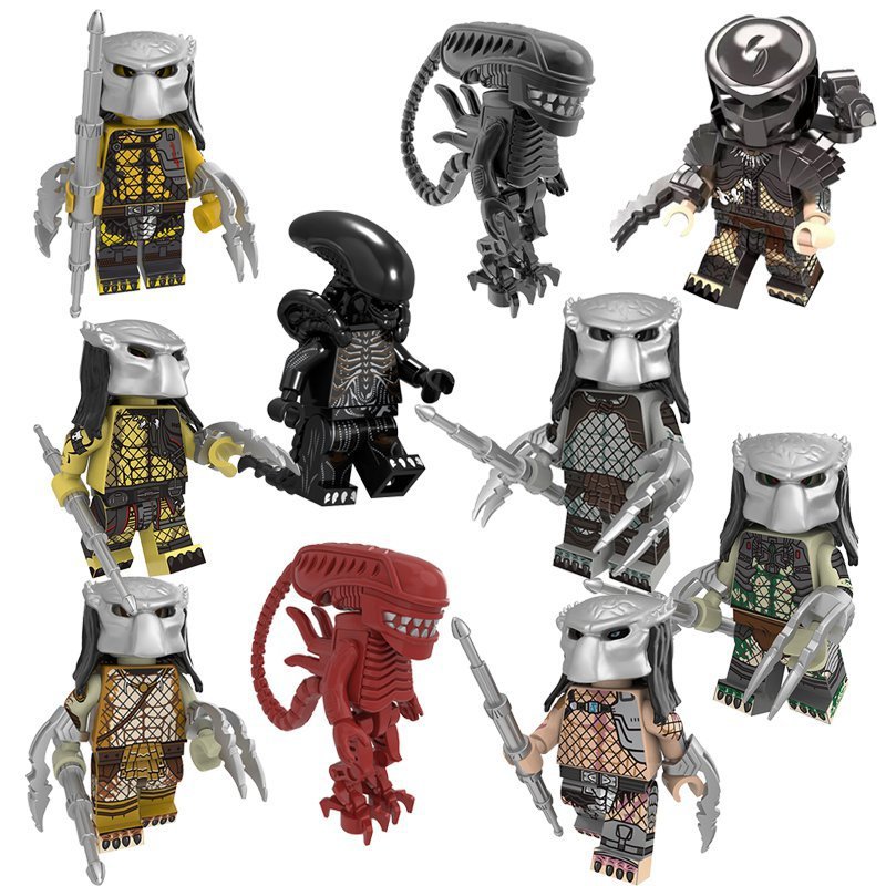 Alien and Predator Minifigures Compatible Lego Alien Movie Sets